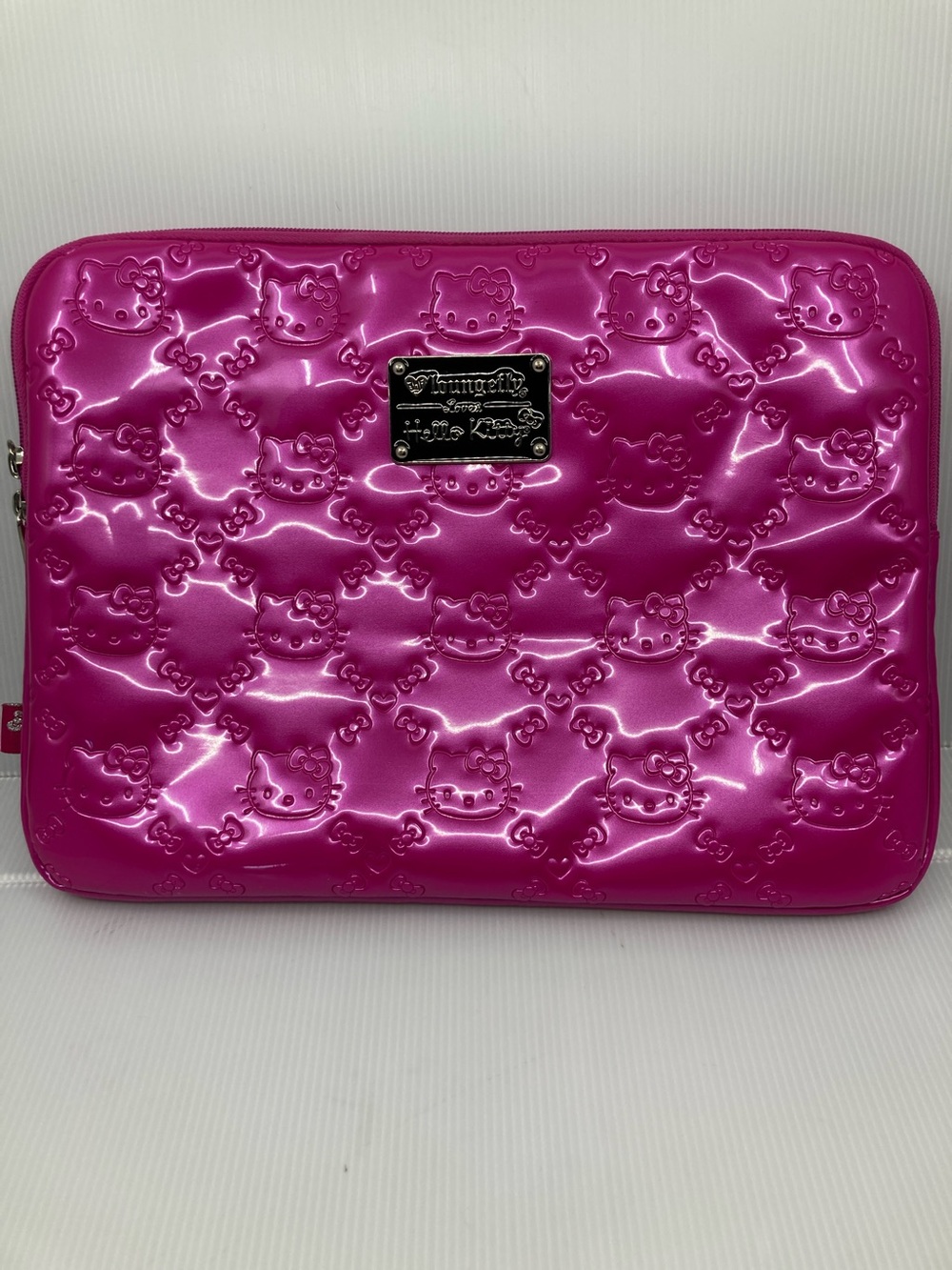 Loungefly X Hello Kitty Embossed Hot Pink Laptop Sleeve